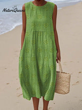 Élodie | Robe Sans Manches Brodée