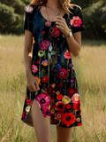 Luméa™ | Linnea Robe Courte Imprimée Tendance