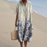 ÉLOÏSE | Robe imprimée porcelaine