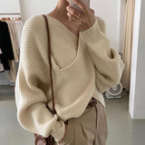 Luméa™ | Pull en tricot croisé chic