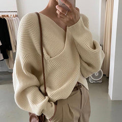 Luméa™ | Pull en tricot croisé chic