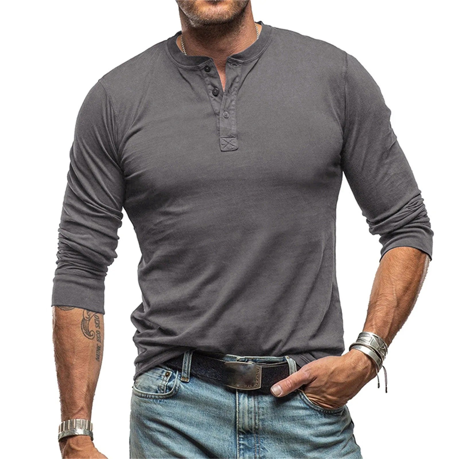 Luméa™ - Chemise vintage à manches longues