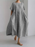 Luméa™ | Robe BIANCA longue décontractée style rétro confortable