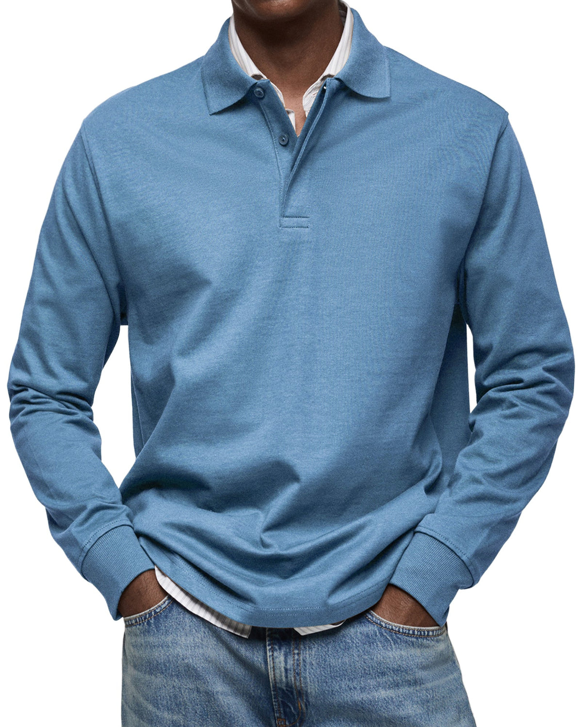 Luméa™ | Chemise Polo Décontractée à Manches Longues