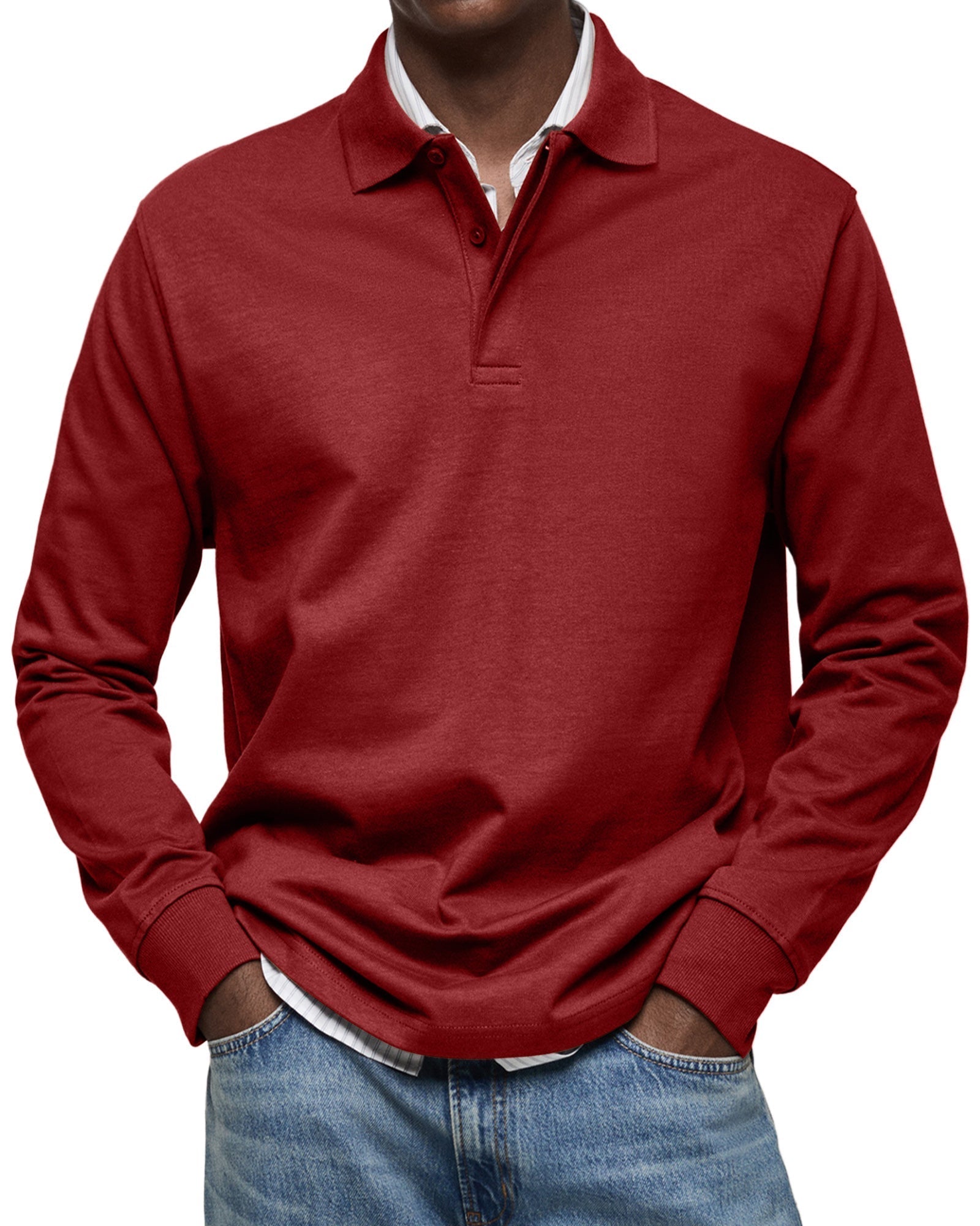 Luméa™ | Chemise Polo Décontractée à Manches Longues
