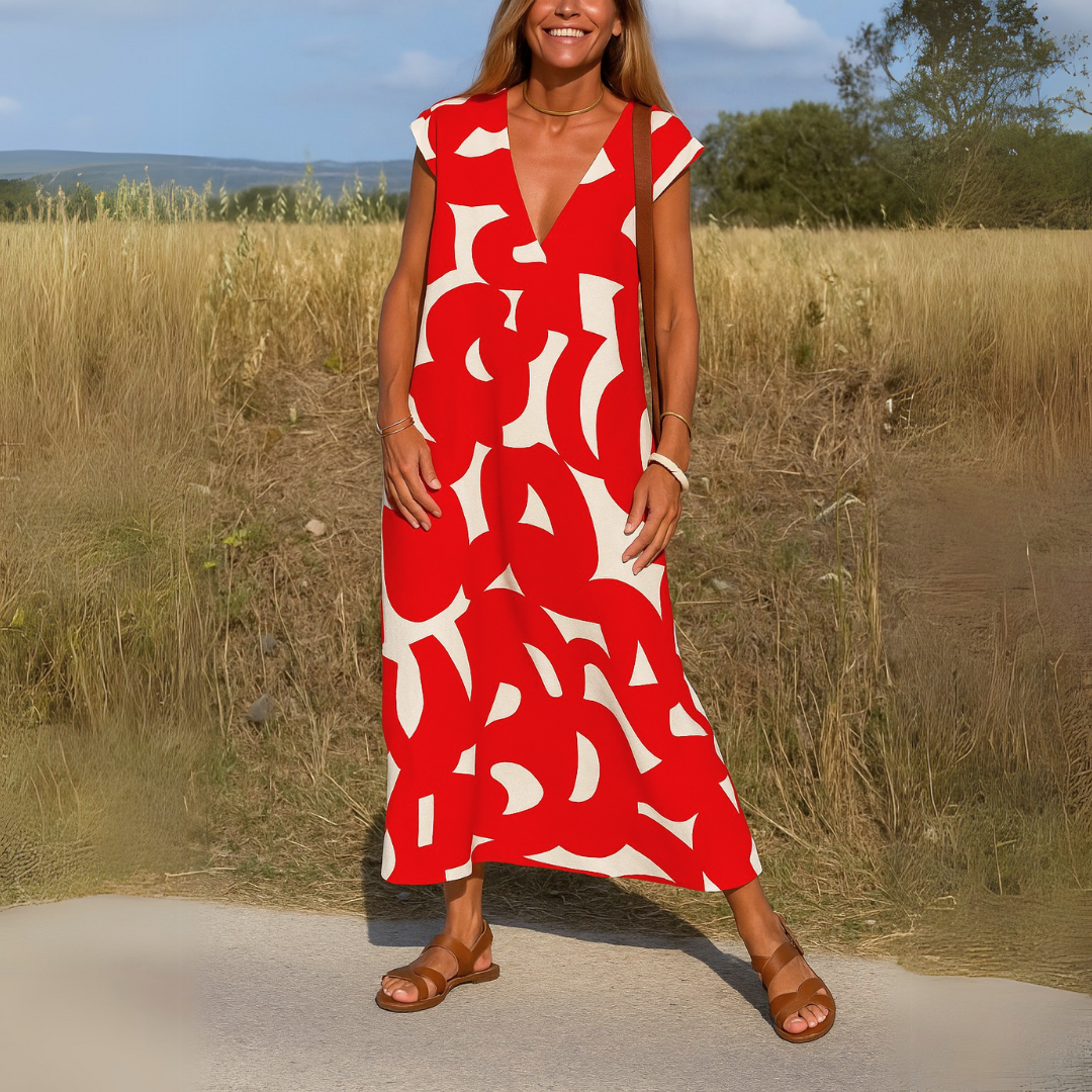 Luméa™ | Valérie Robe fluide à col V