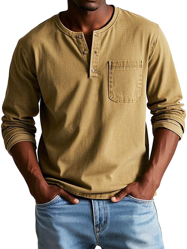 Luméa™ | Chemise Vintage à Manches Longues