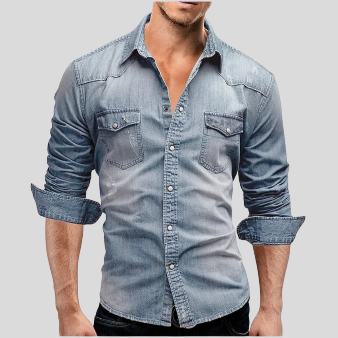 Luméa™ | Chemise en denim moderne pour homme