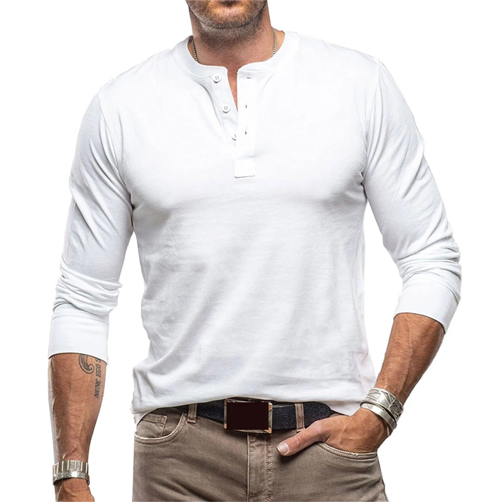 Luméa™ - Chemise vintage à manches longues