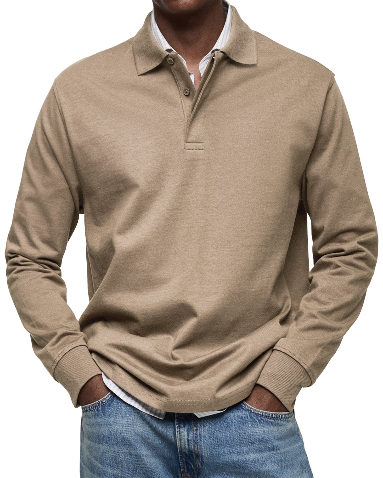 Luméa™ | Chemise Polo Décontractée à Manches Longues