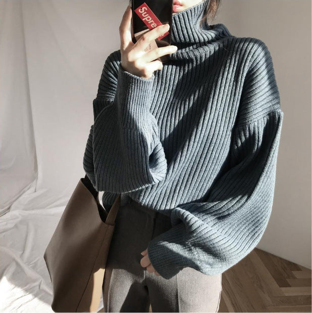 Luméa™ | Pull Luxe à col roulé et manches ballon