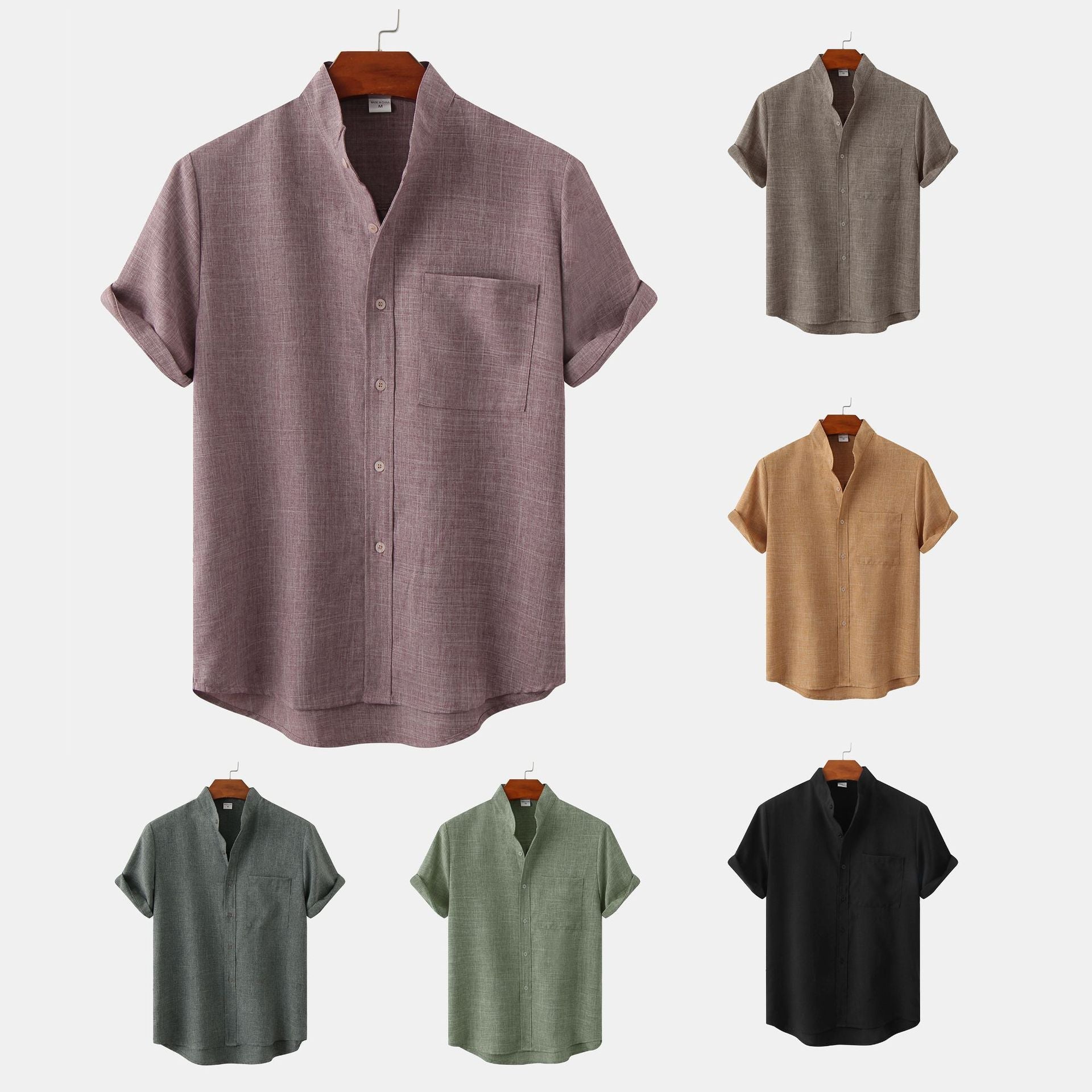 Luméa™ | Chemise en coton unie avec boutons