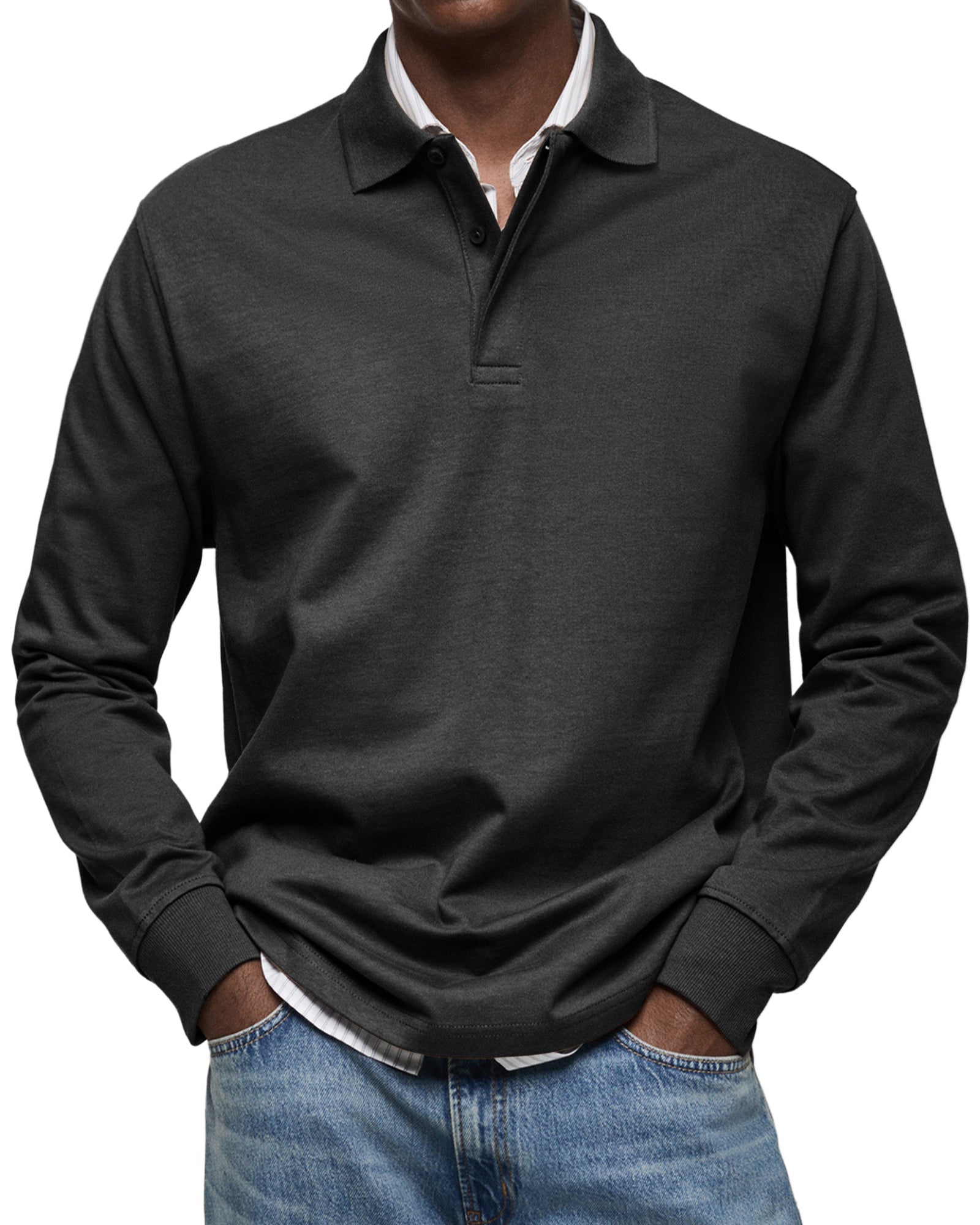 Luméa™ | Chemise Polo Décontractée à Manches Longues