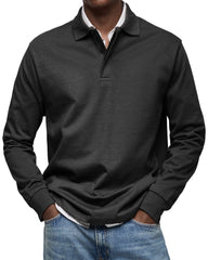 Luméa™ | Chemise Polo Décontractée à Manches Longues