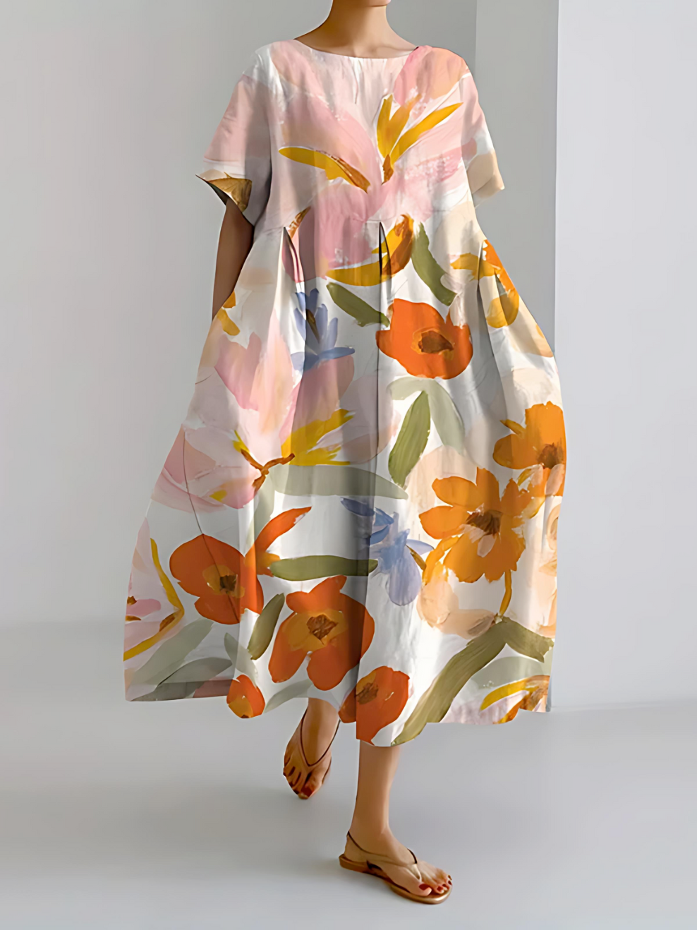 Luméa™ | Robe VALENTINA été fleurie coupe flatteuse fluide