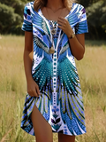 Luméa™ | Linnea Robe Courte Imprimée Tendance
