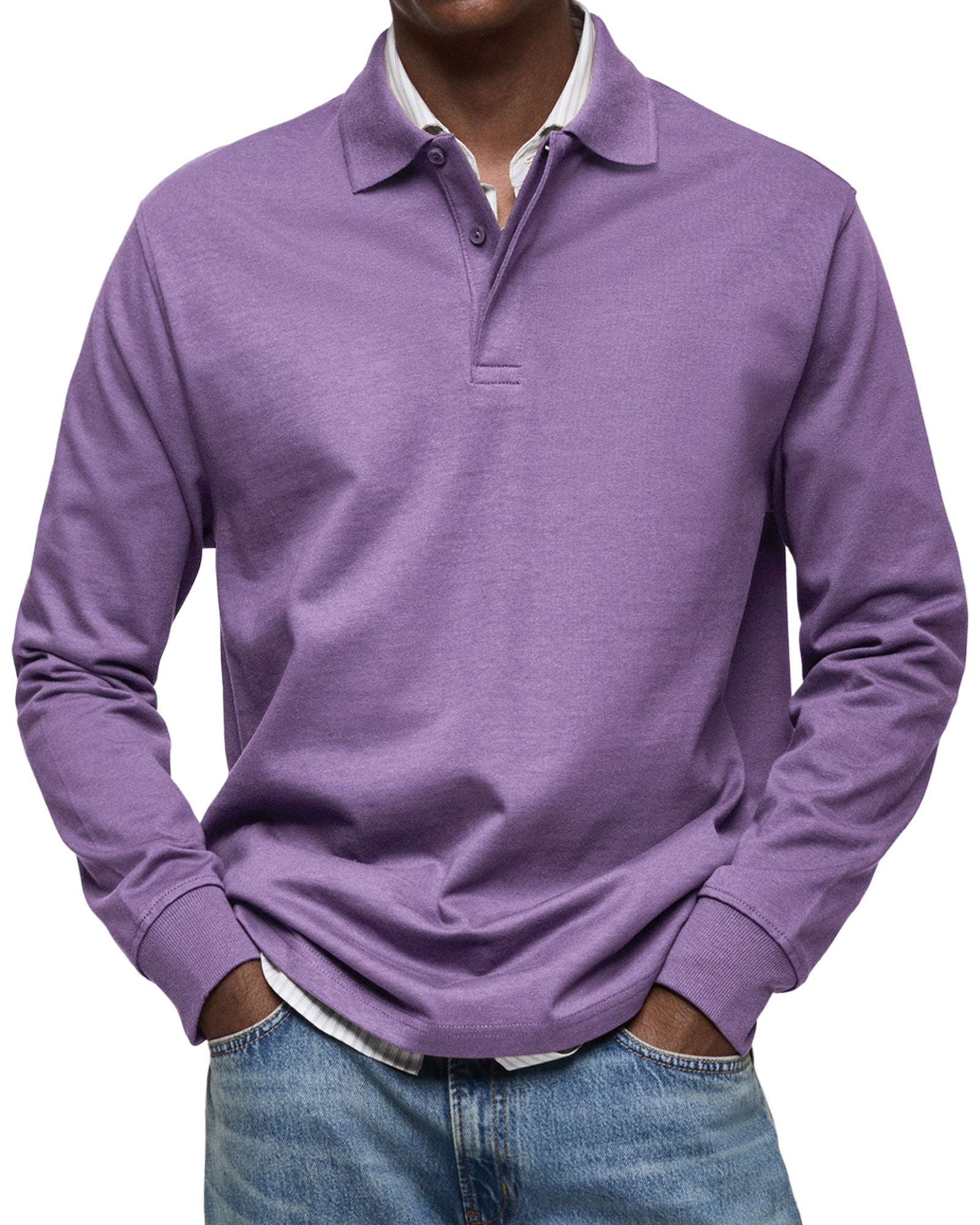 Luméa™ | Chemise Polo Décontractée à Manches Longues