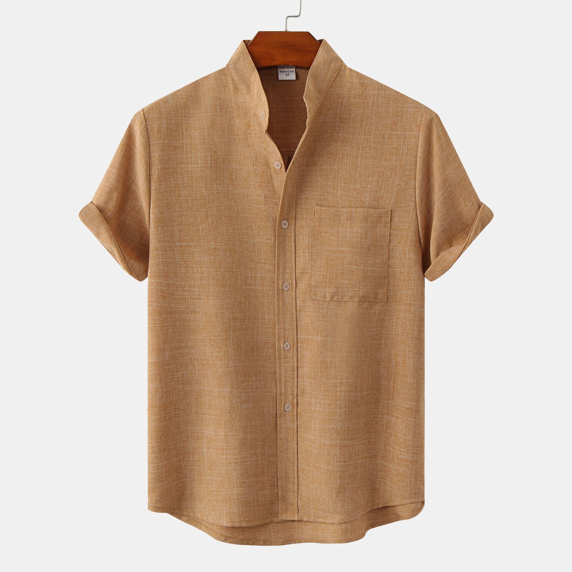 Luméa™ | Chemise en coton unie avec boutons