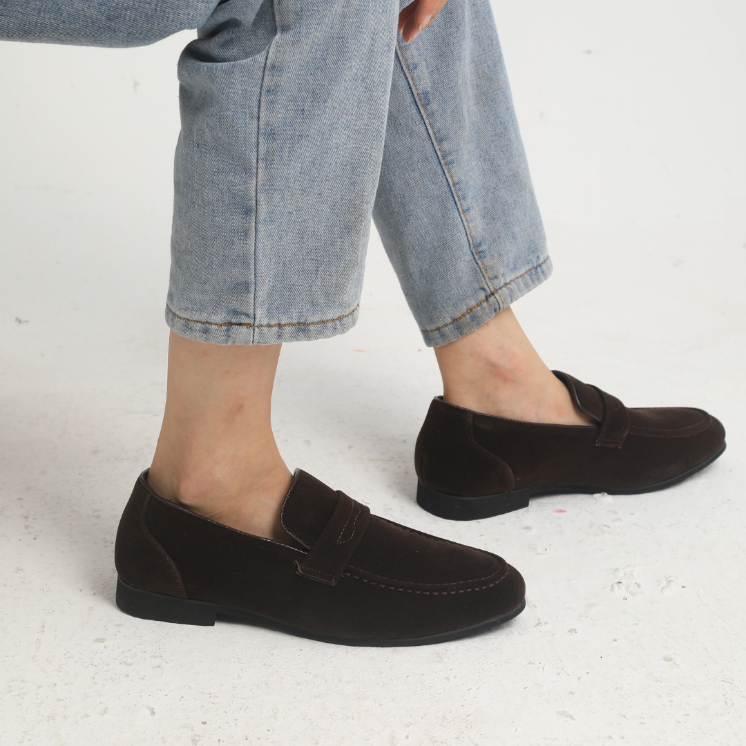 Luméa™ | Mocassins à brides en daim