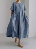 Luméa™ | Robe BIANCA longue décontractée style rétro confortable