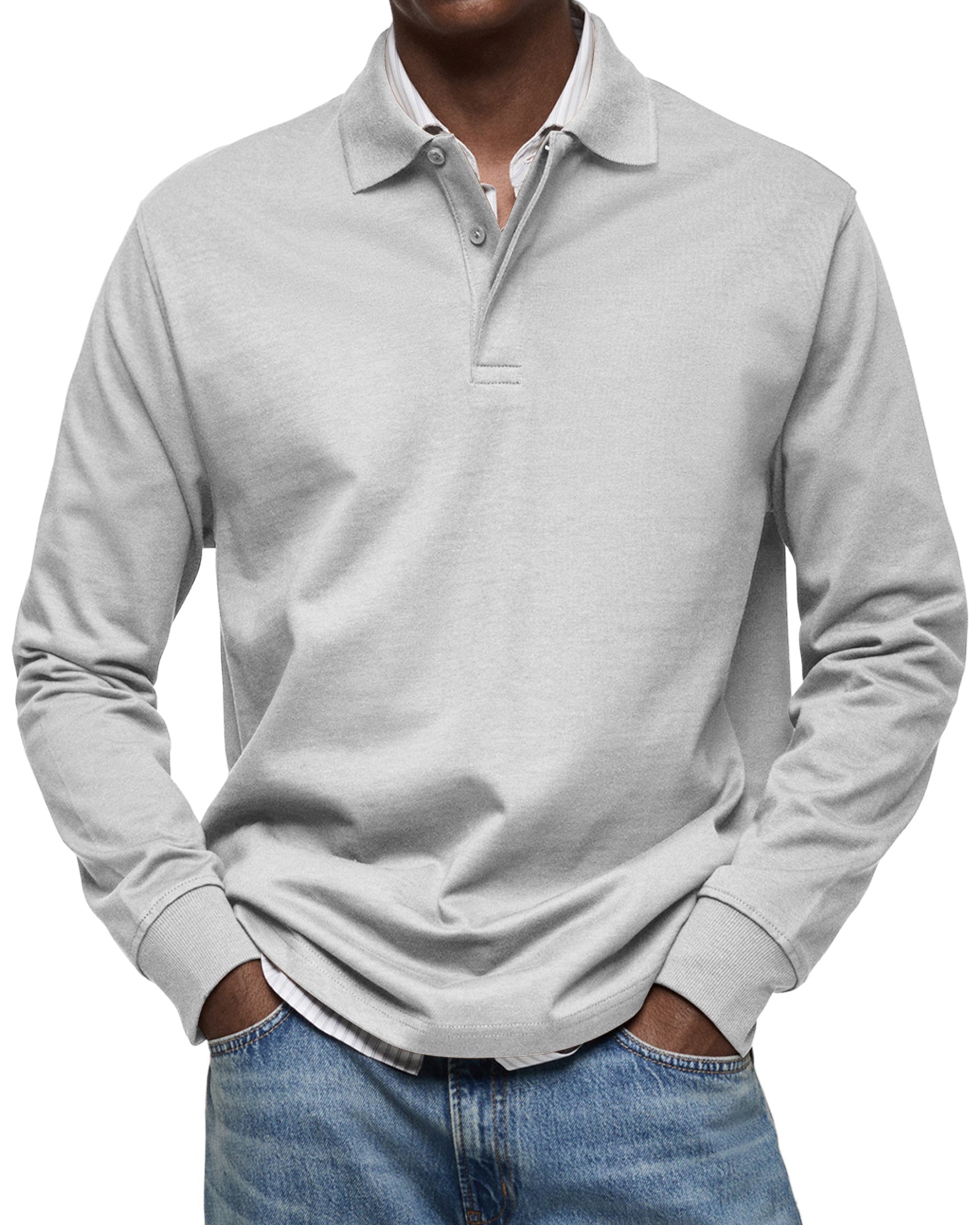 Luméa™ | Chemise Polo Décontractée à Manches Longues