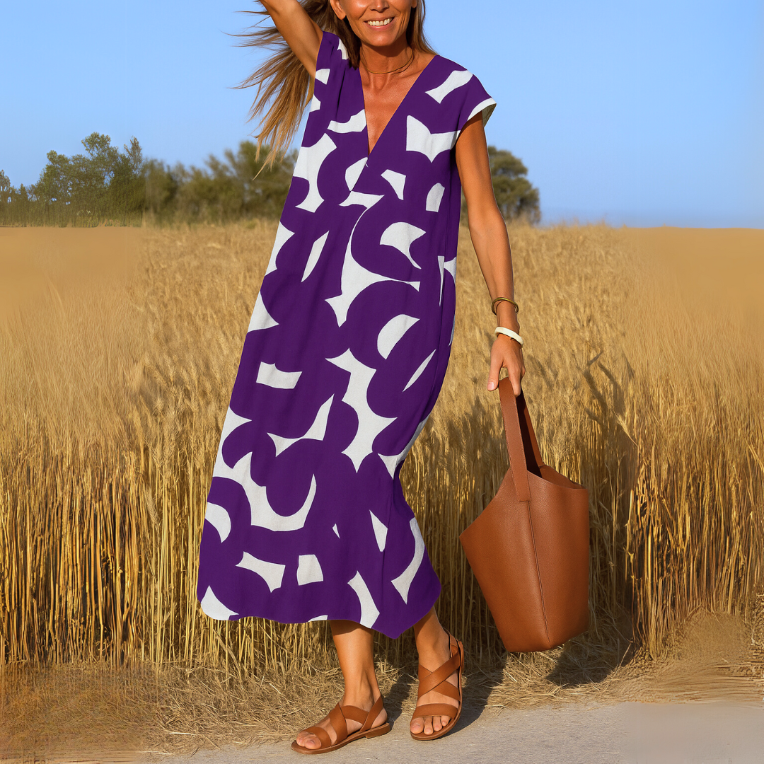 Luméa™ | Valérie Robe fluide à col V