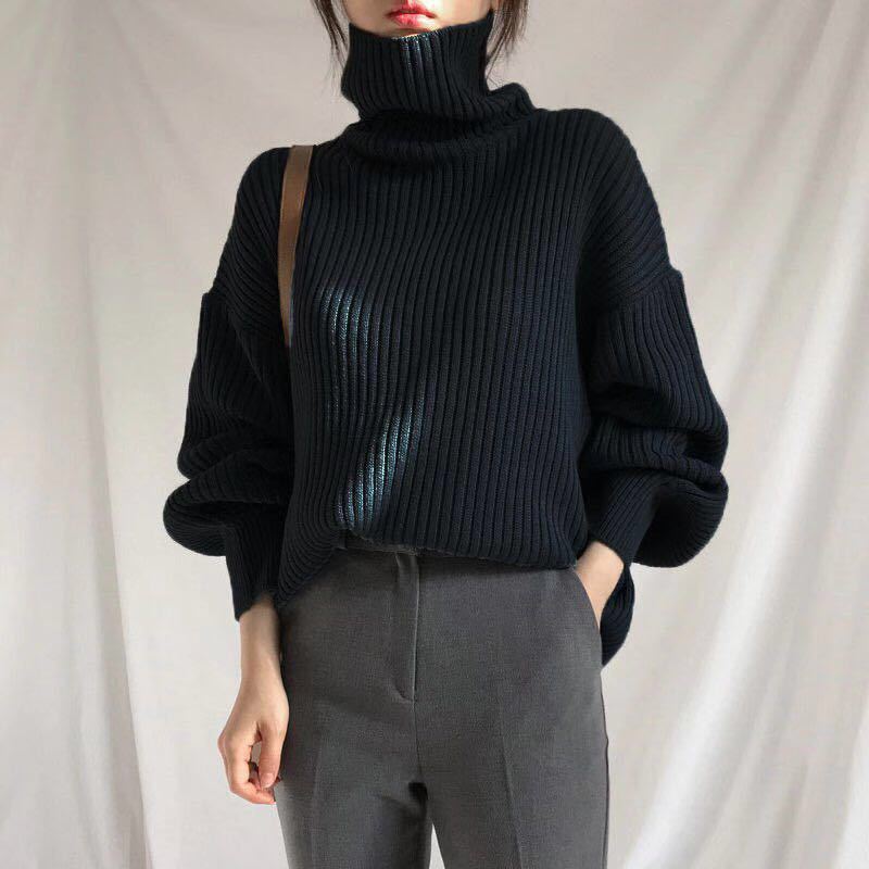 Luméa™ | Pull Luxe à col roulé et manches ballon
