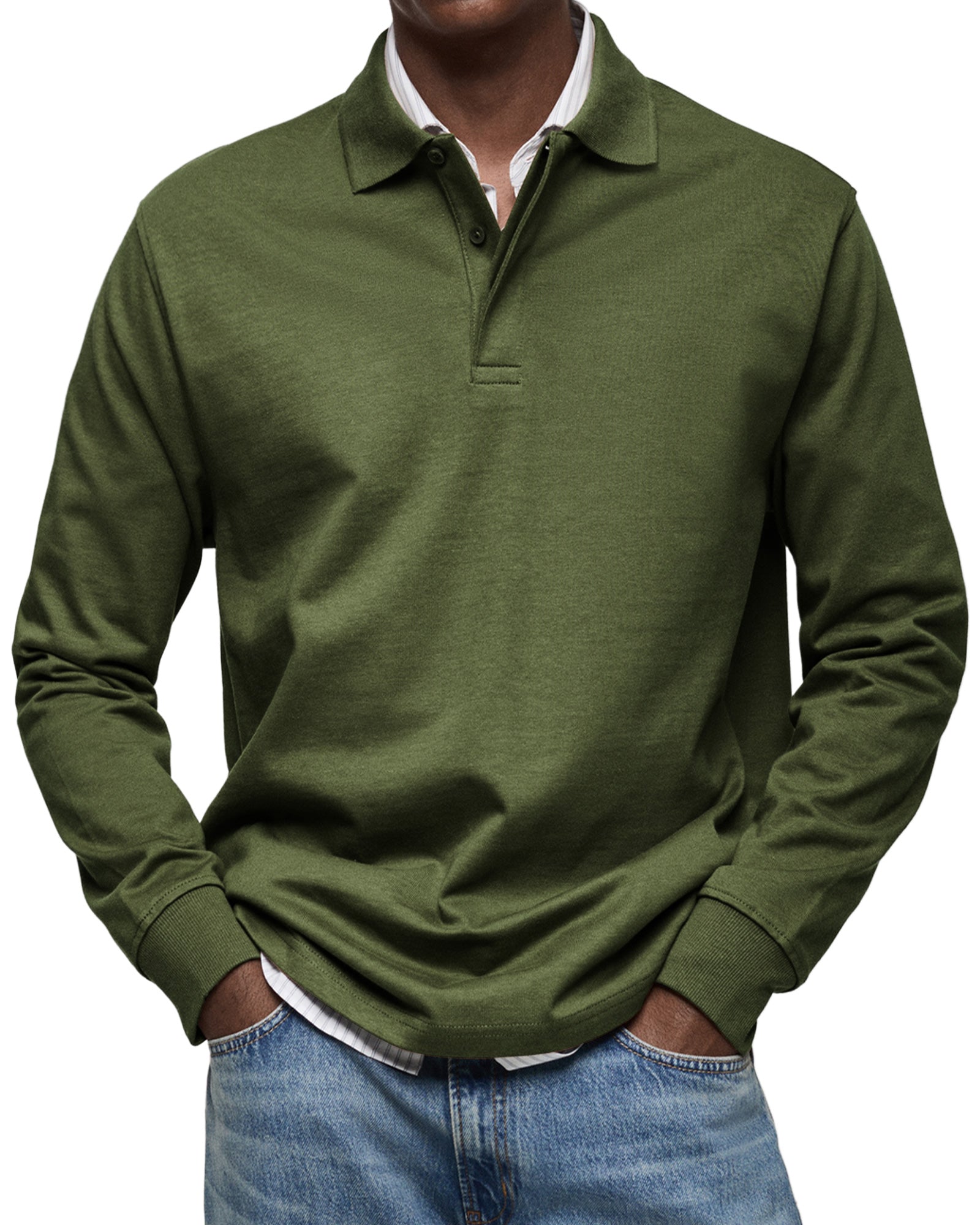 Luméa™ | Chemise Polo Décontractée à Manches Longues