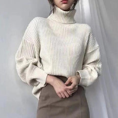Luméa™ | Pull Luxe à col roulé et manches ballon