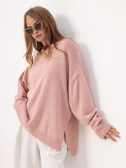 Luméa™ | Pull avec fente surdimensionnée