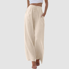 Luméa™ | Pantalon confort à jambe large et taille haute
