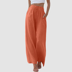Luméa™ | Pantalon confort à jambe large et taille haute