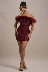 Luméa™ | Robe à paillettes avec plumes