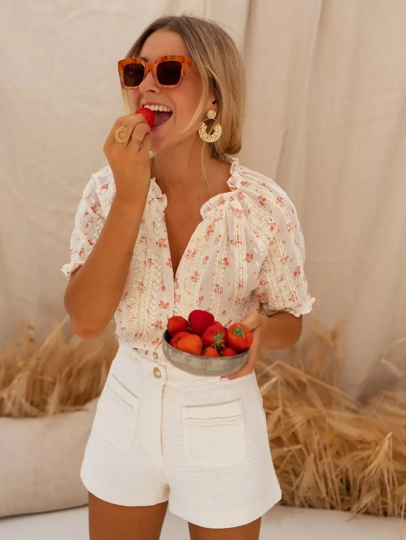 Luméa™ | Elina Blouse Fleurie au Charme Estival
