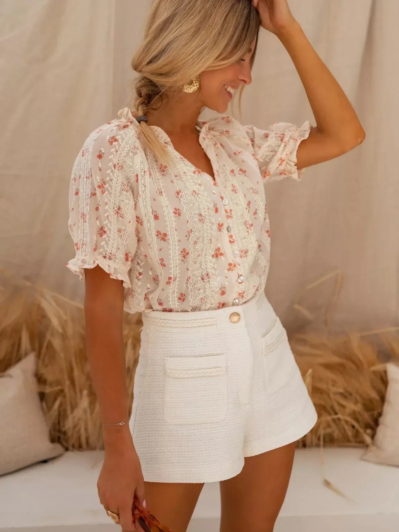 Luméa™ | Elina Blouse Fleurie au Charme Estival