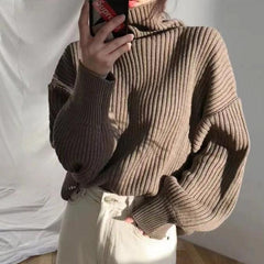 Luméa™ | Pull Luxe à col roulé et manches ballon