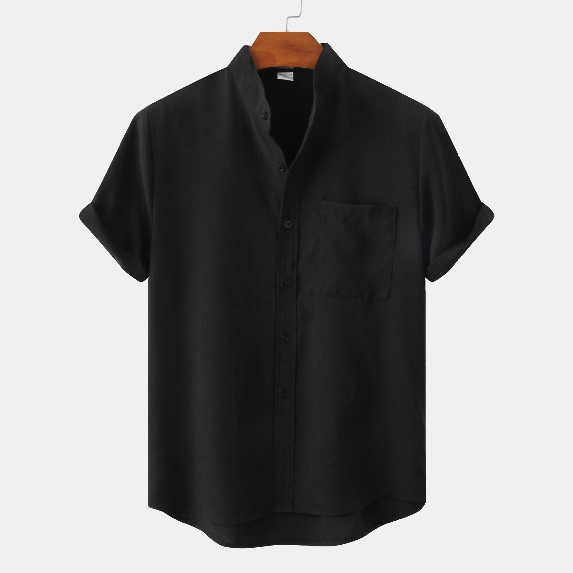 Luméa™ | Chemise en coton unie avec boutons