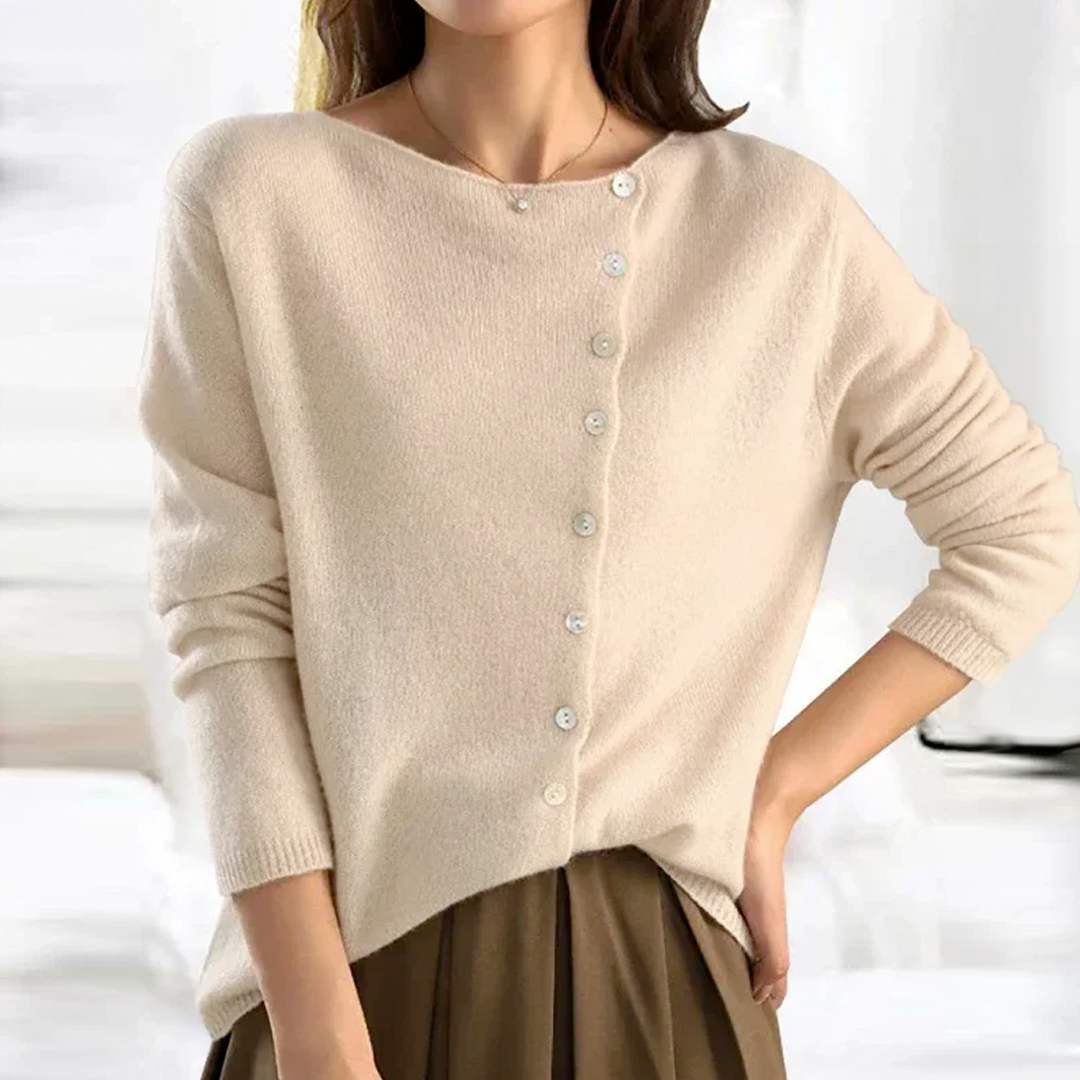 Luméa™ | Cardigan classique en maille boutonnée