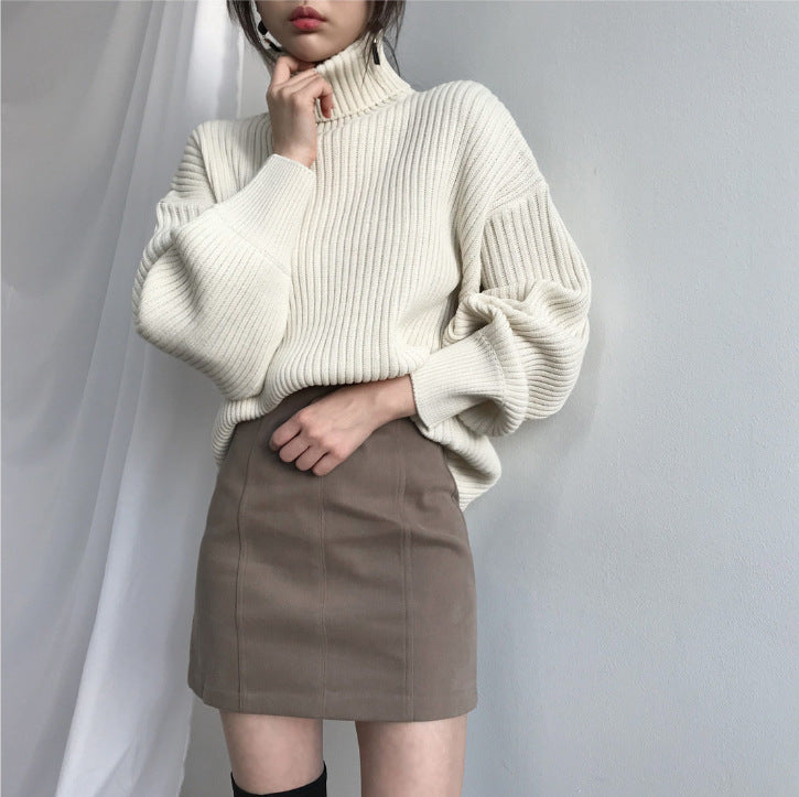 Luméa™ | Pull Luxe à col roulé et manches ballon