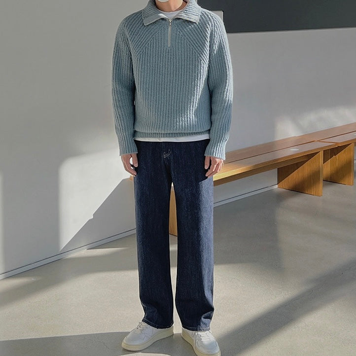Luméa™ | Pull Azure à quart de zip