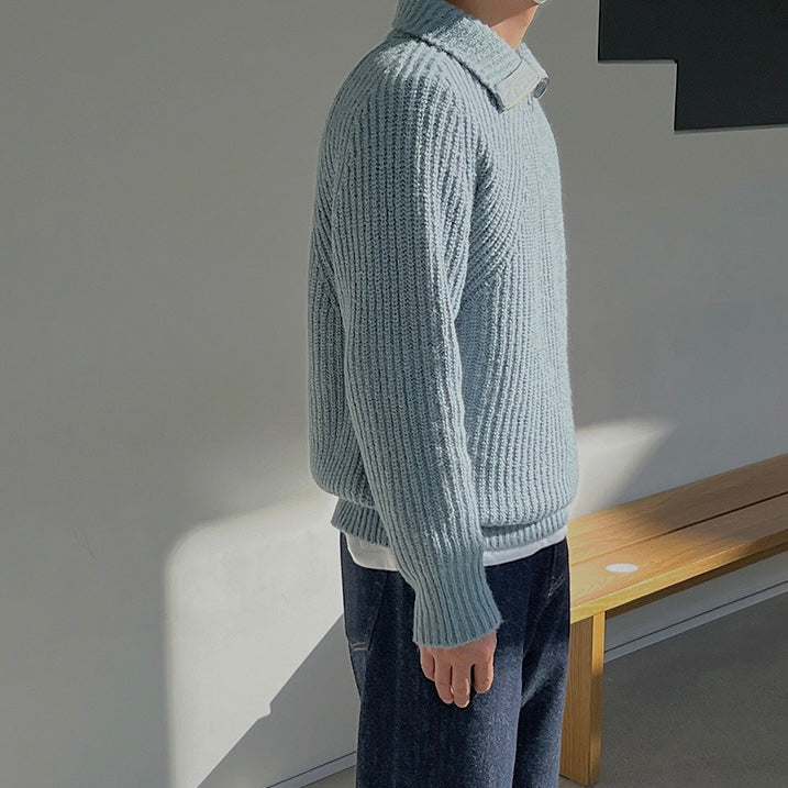 Luméa™ | Pull Azure à quart de zip