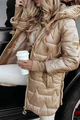 Luméa™ | Manteau d’Hiver Élégant avec Capuche et Doublure Matelassée