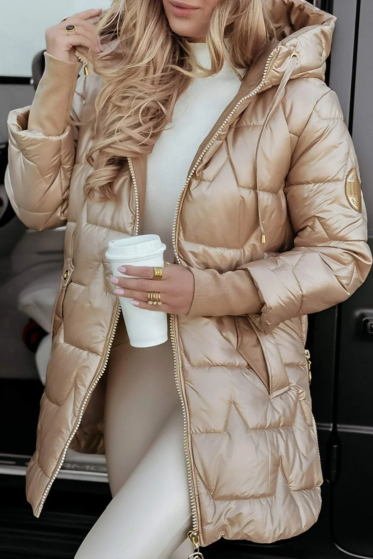 Luméa™ | Manteau d’Hiver Élégant avec Capuche et Doublure Matelassée