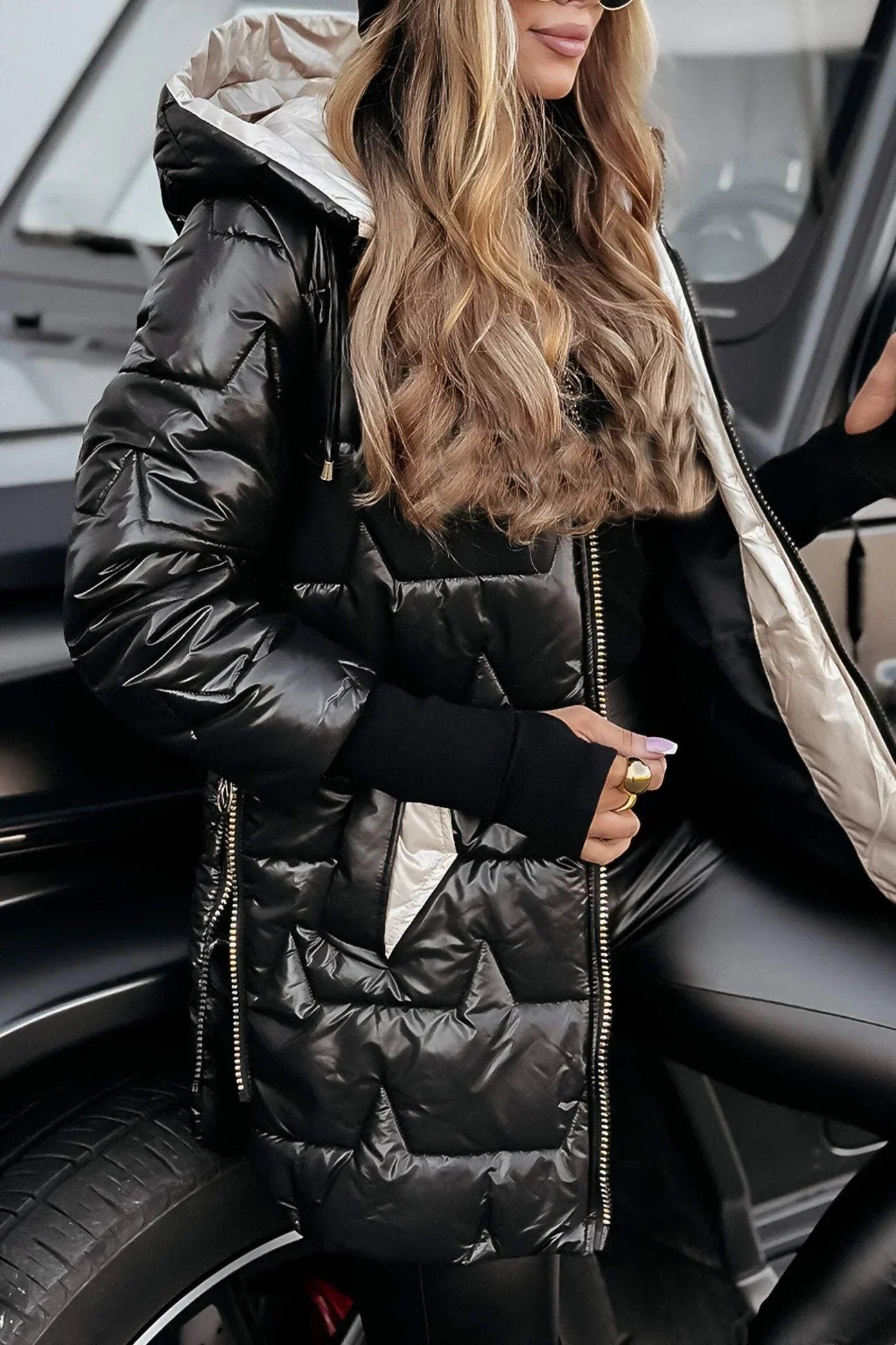 Luméa™ | Manteau d’Hiver Élégant avec Capuche et Doublure Matelassée