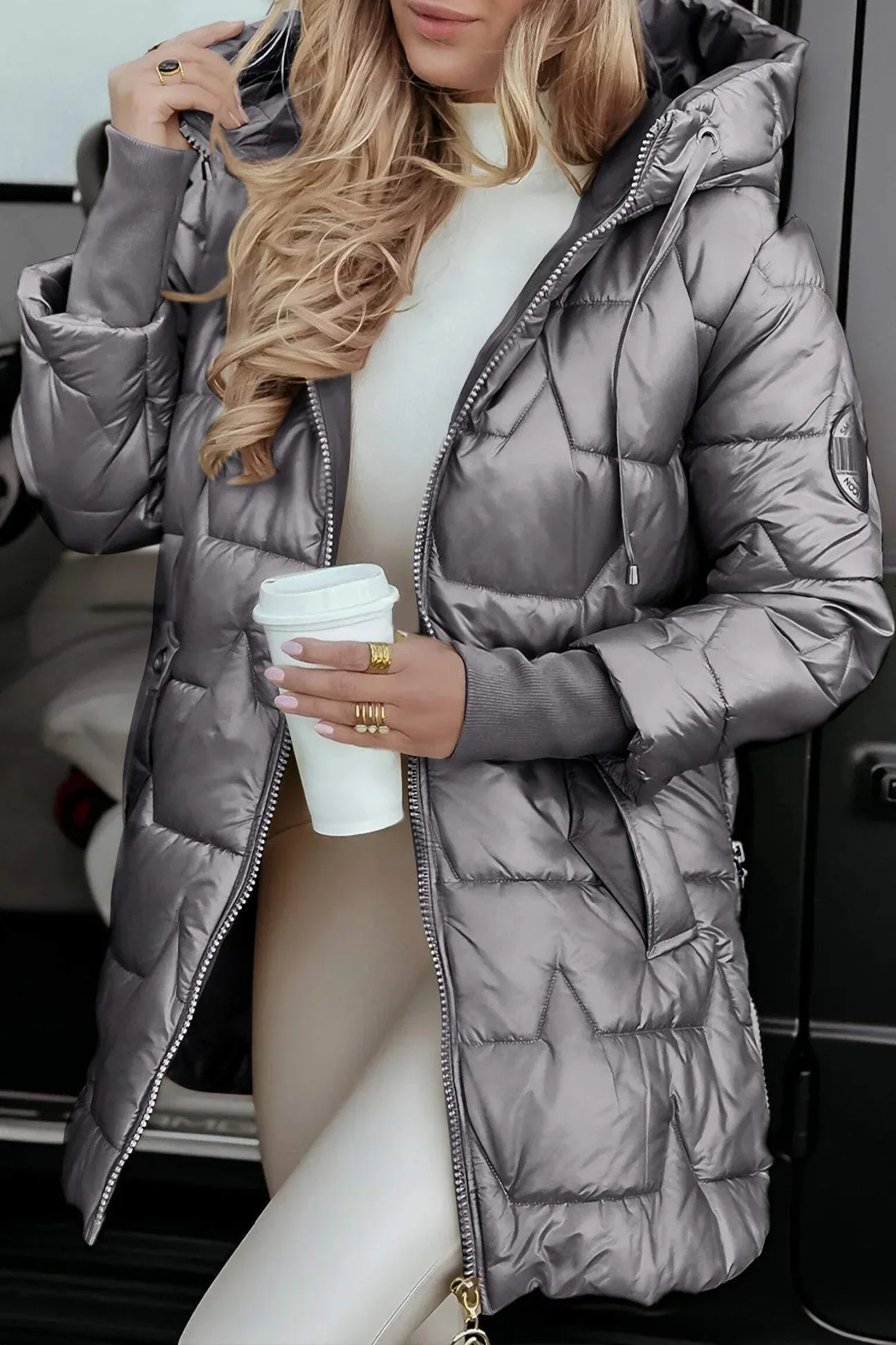 Luméa™ | Manteau d’Hiver Élégant avec Capuche et Doublure Matelassée