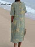 Anaëlle | Robe Fleurie à Col Claudine